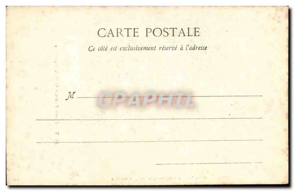 Junge Frau aus St-Thégonnec — Sammlung A. Waron, Foto St-Briènec, Nr. 1017 - Rückseite