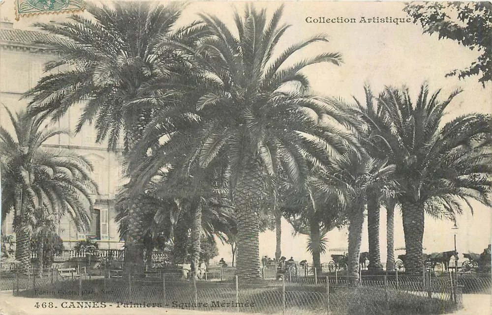 CANNES - Palmeiras - Square Merimee — Coleção Artística, n° 468 - Frente