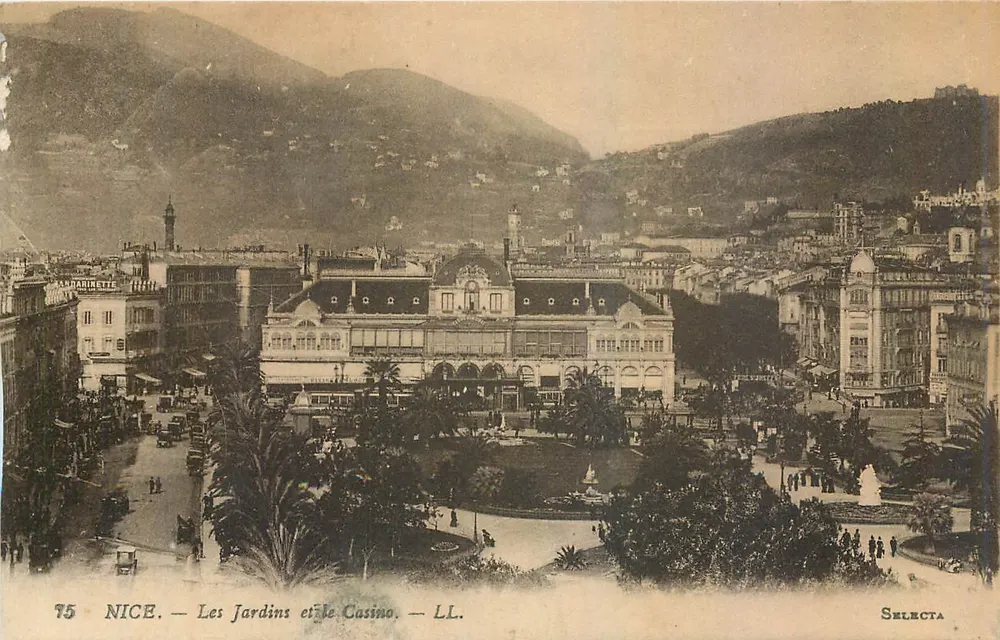 Nice — Jardins e o Casino — LL. — SELECTA - Frente