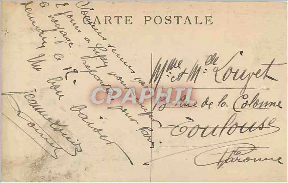 Lyon — Place des Terreaux und das Rathaus — M.F. - Rückseite