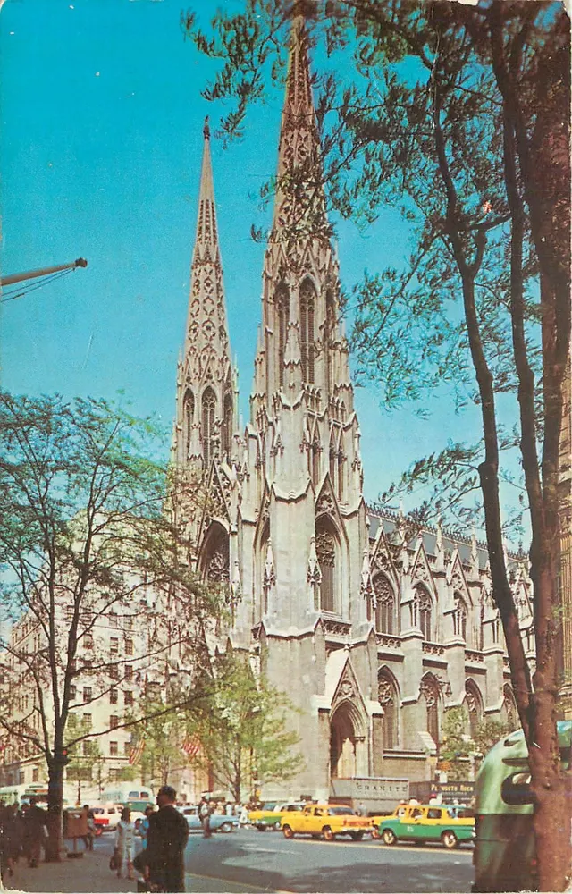 Catedral de São Patrício — Nova York — Manhattan Post Card Press - Frente