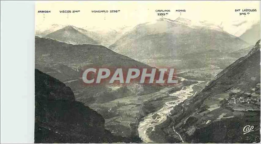 Aussicht vom Pic du Jer — Vallée d'Argelès — Lourdes — Sonderedition reserviert - Vorderseite