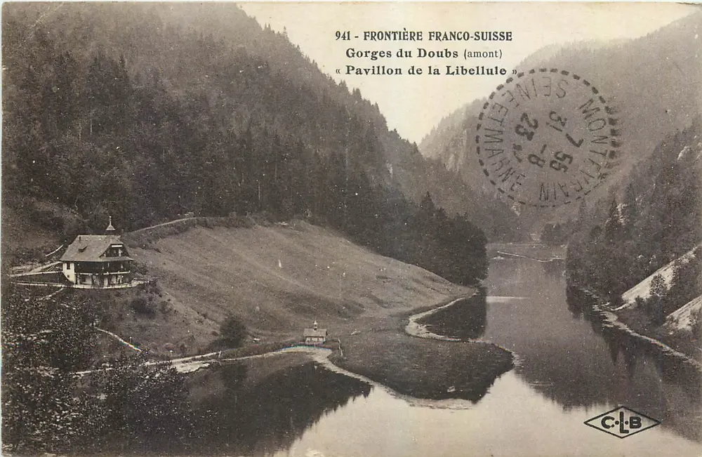 Gorges do Doubs (acima) — Pavilhão da Libélula — C.L.B. - Frente