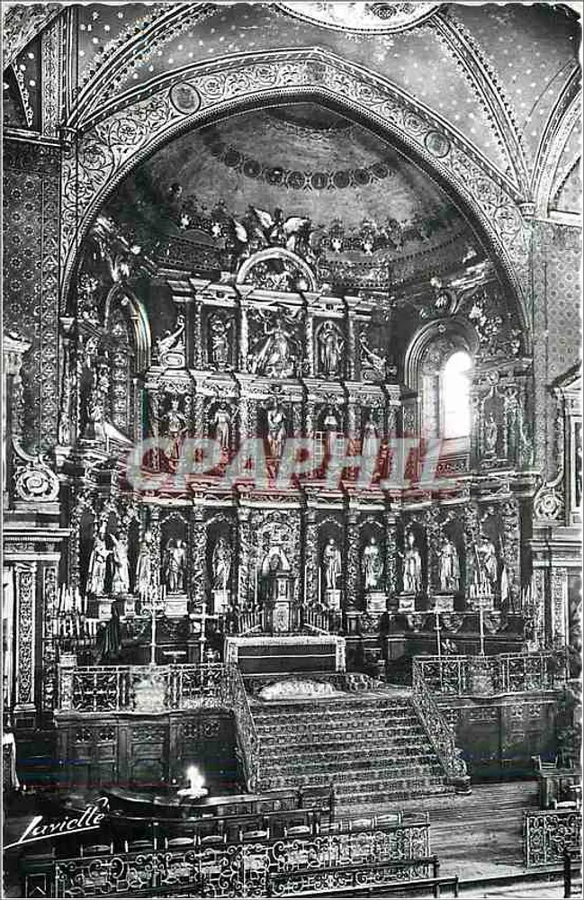 Interior da Igreja de São João de Luz — Retábulo — editor Larnielle, n° P. 962 - Frente