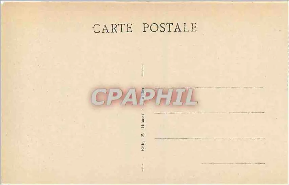 Route de Luz à Gavarnie — Le Chaos — P.D. - Verso
