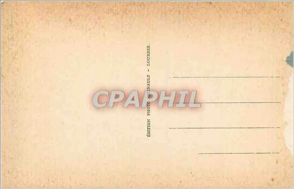 Lourdes - Le Château-Fort et le Gave — Édition Photo Inault, Lourdes, n°66 - Verso