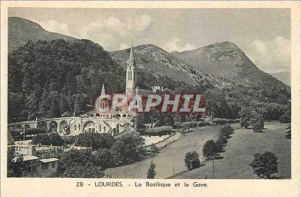 Lourdes - A Basílica e o Gave — Edição Photo Renault, n°28 - Frente