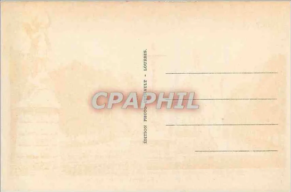 Lourdes - La Basilique, vue du Château-Fort — Yarr, n°33 - Verso