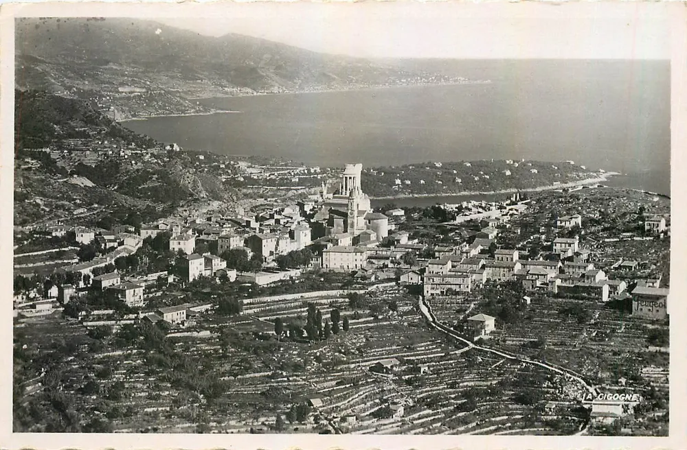 La Turbie — Panoramablick auf den Cap Martin und Bordighera (Italien) — Éditions La Cigogne - Vorderseite