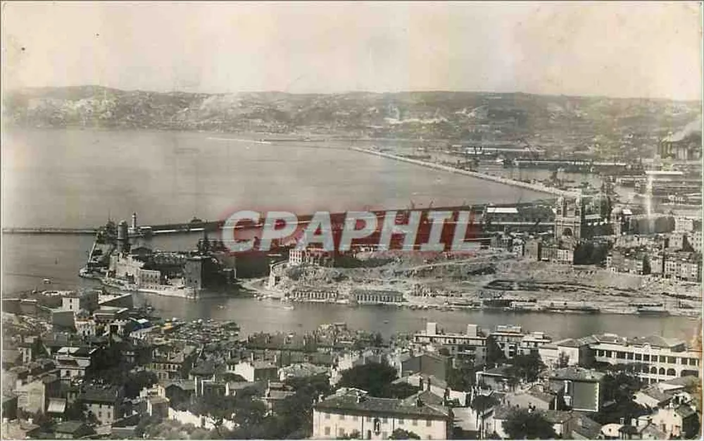Vista geral de Marselha — Éditions Boche — n°1023 - Frente