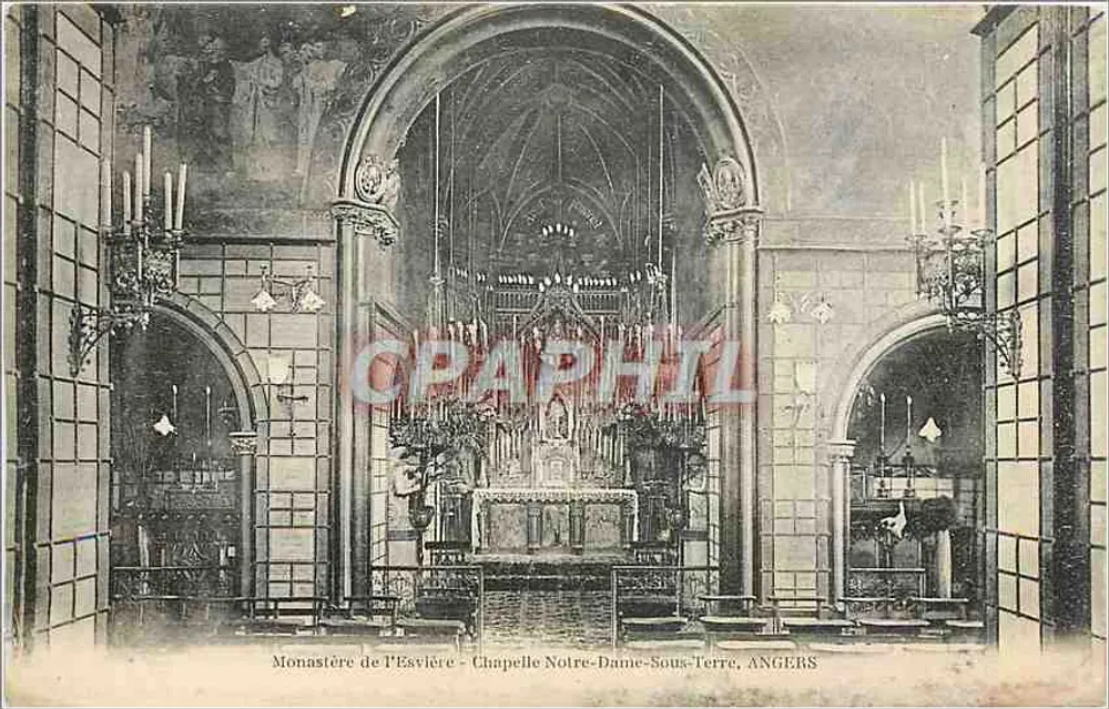 Monastère de l'Esvière - Chapelle Notre-Dame-Sous-Terre, Angers - Recto