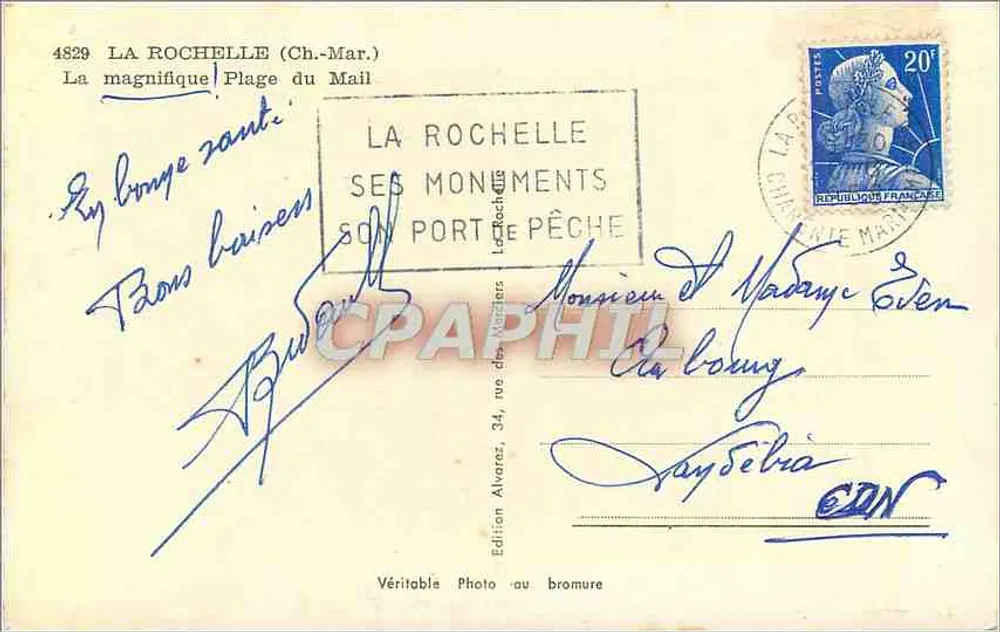 La Rochelle (Charente-Maritime) — Strand des Mail — Edition Elcée, n° 4829 - Rückseite