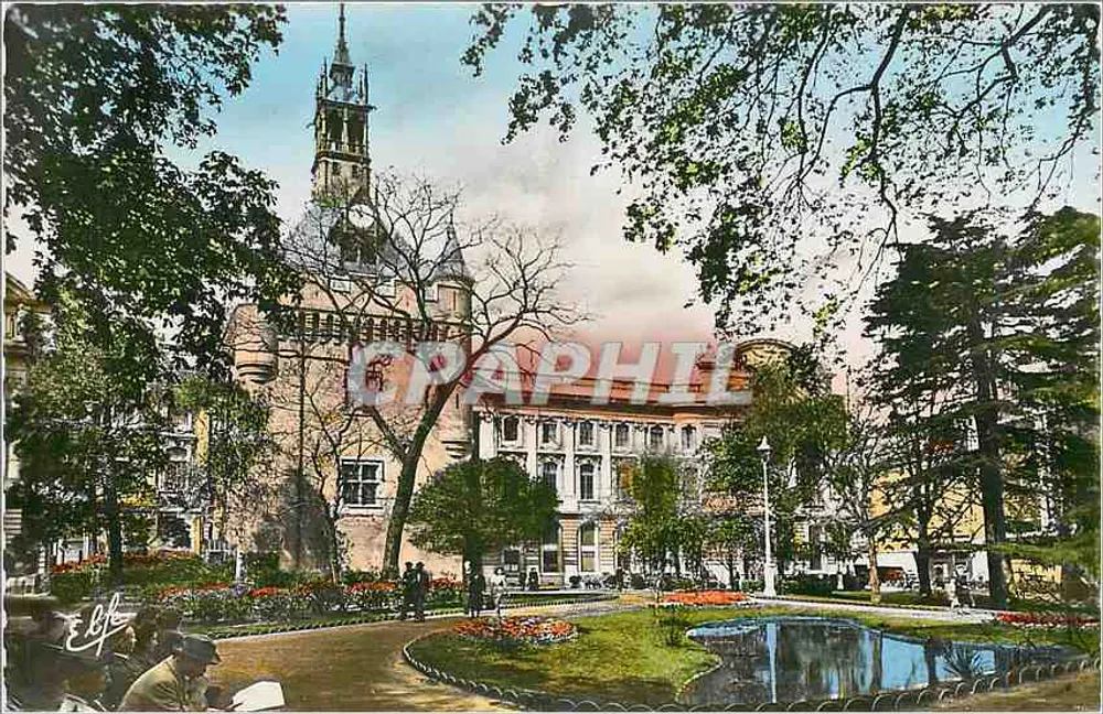 Praça de Gaulle e Torre do Capitólio — Toulouse — Edição Labouche Frères - Frente