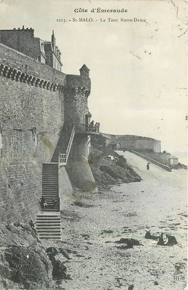 St-Malo - A Torre Nossa Senhora da Côte d'Émeraude — H. Le Maillot, editor, n° 58 - Frente
