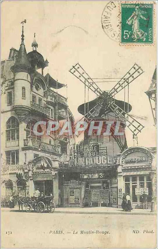 Paris — O Moulin-Rouge — ND. Fot. n°172 - Frente
