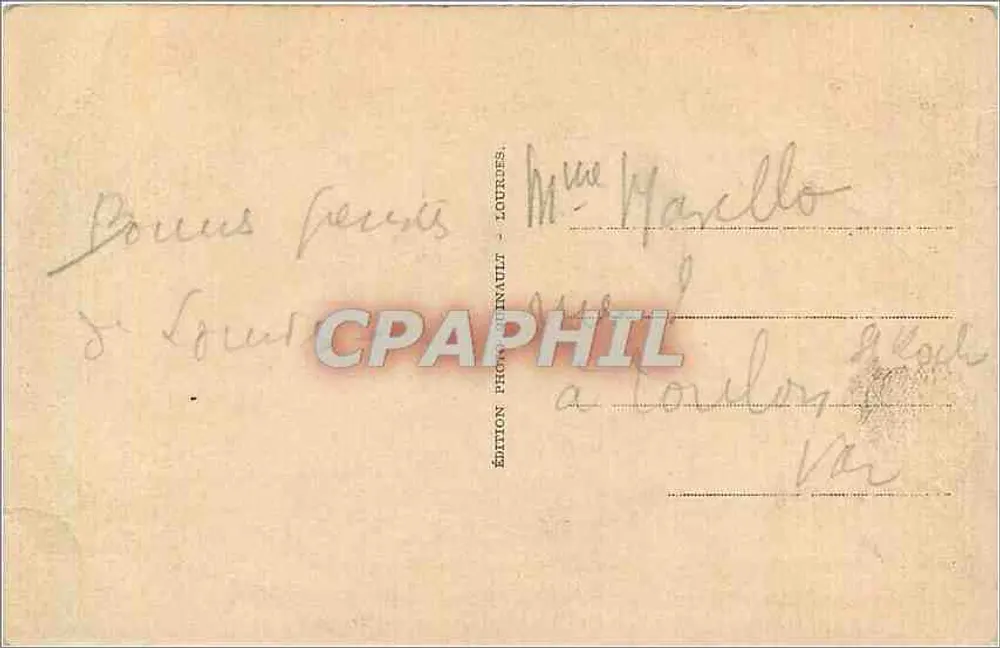 Lourdes - A Gruta Milagrosa — Edição Fot. Journault, n°46 - Verso