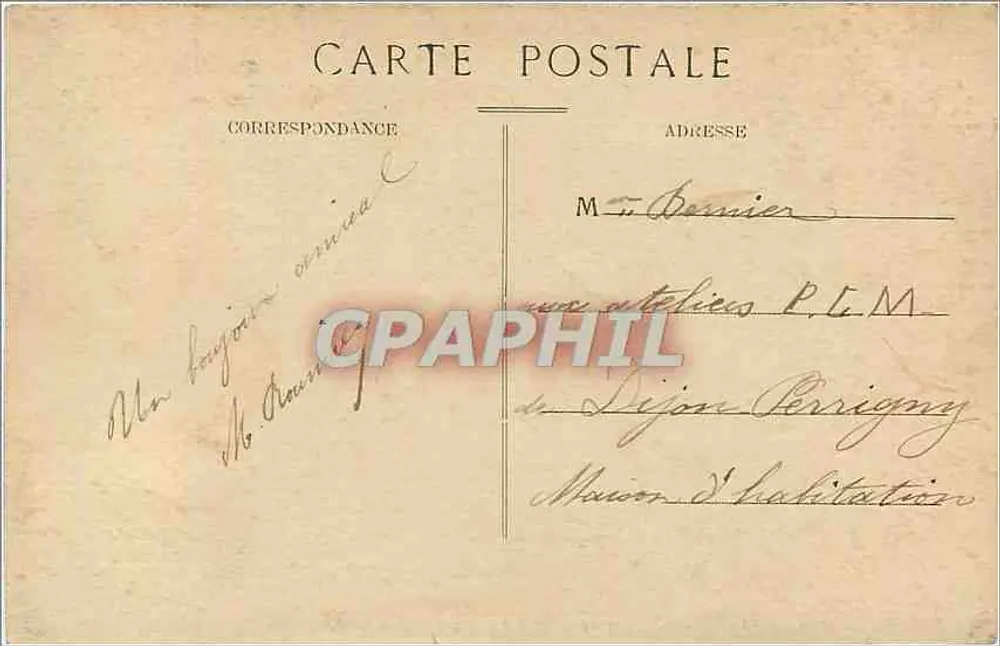 LYON — Pont Lafayette et Coteau de Fourvière — E. R. - Verso
