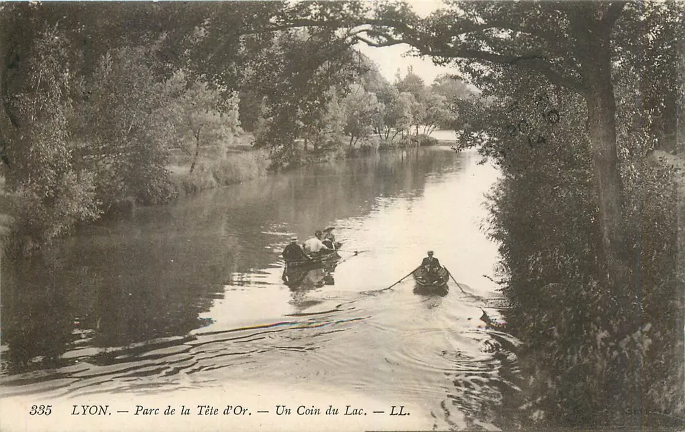 LYON — Parc de la Tête d'Or — Ein Eckbereich des Sees — LL. — N° 335 - Vorderseite