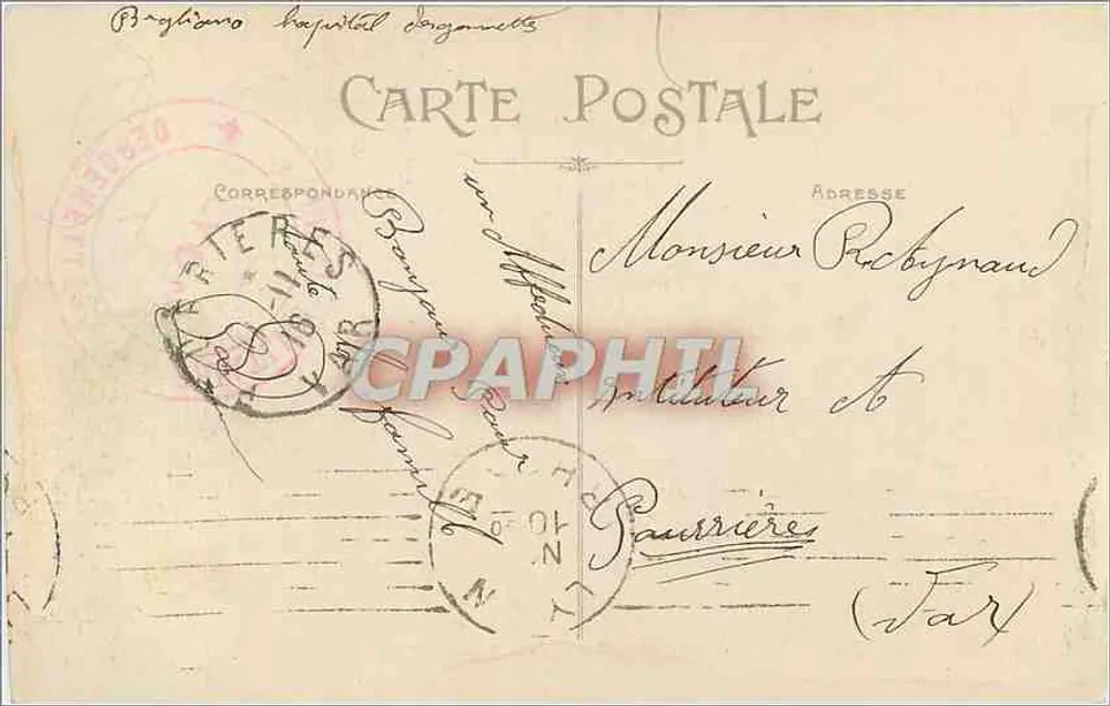 LYON — Palácio da Bolsa — E R. — n° 140 - Verso