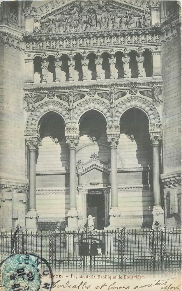 Lyon — Facha da Basílica de Fourvière - Frente