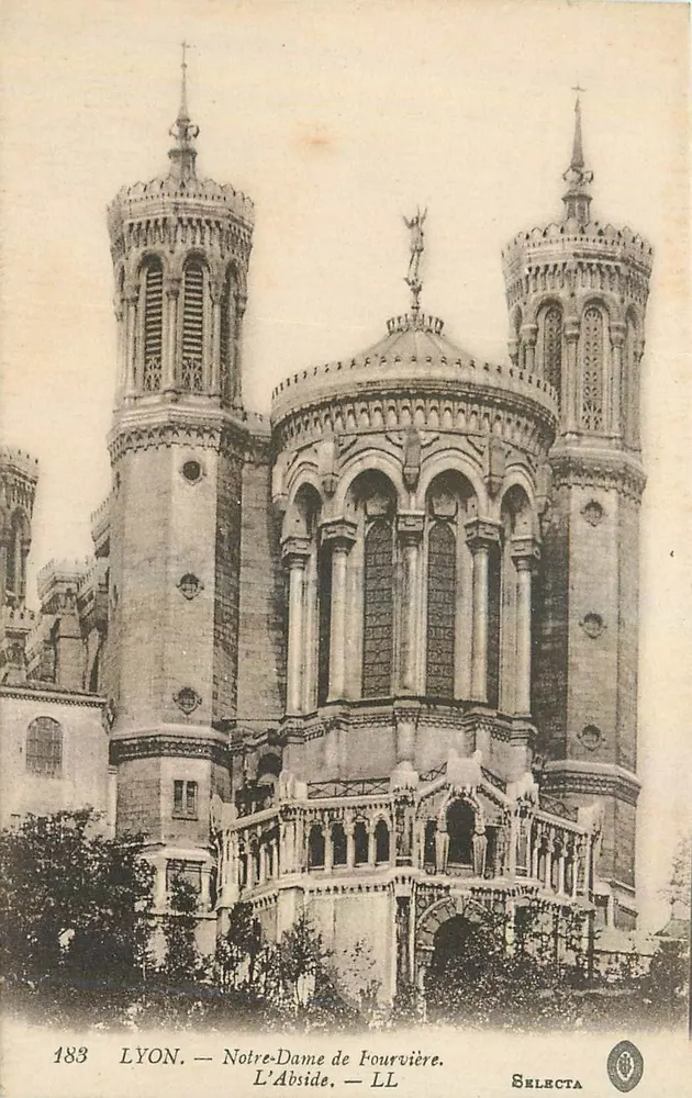 Lyon — Nossa Senhora de Fourvière. A Abside — Selecta - Frente