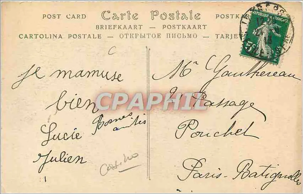Le Tréport — Le Casino et les Falaises — ND Phot. - Verso