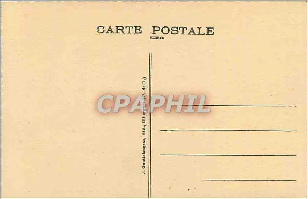 Royat — Panorama über den Park, das Casino und die Grand Hotels — G. D'O. n°1146 - Rückseite