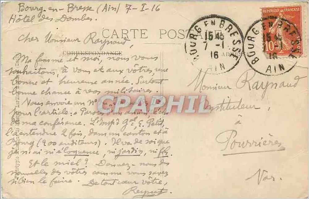 Bressanne indo ao Mercado — Velhos Trajes Bressans — C. L. B. — n°105 - Verso
