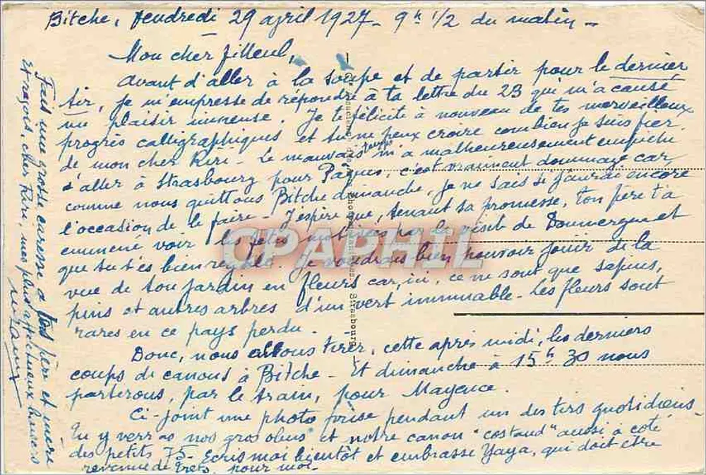 Monte Ste-Odile - Ruínas de Landsberg — editor desconhecido, n° 77 - Verso