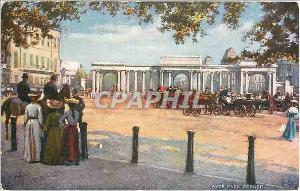 Hyde Park Corner — Londres — Tuck's Post Card, série II - Frente