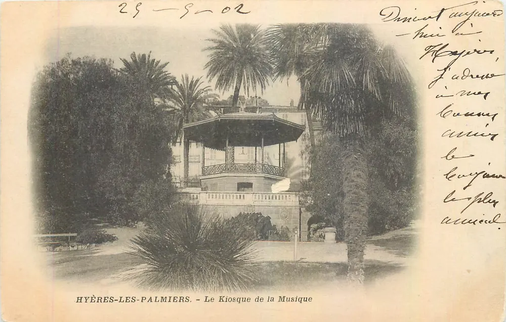 Hyères-les-Palmiers — Der Musikkiosk — Verlag nicht identifiziert - Vorderseite