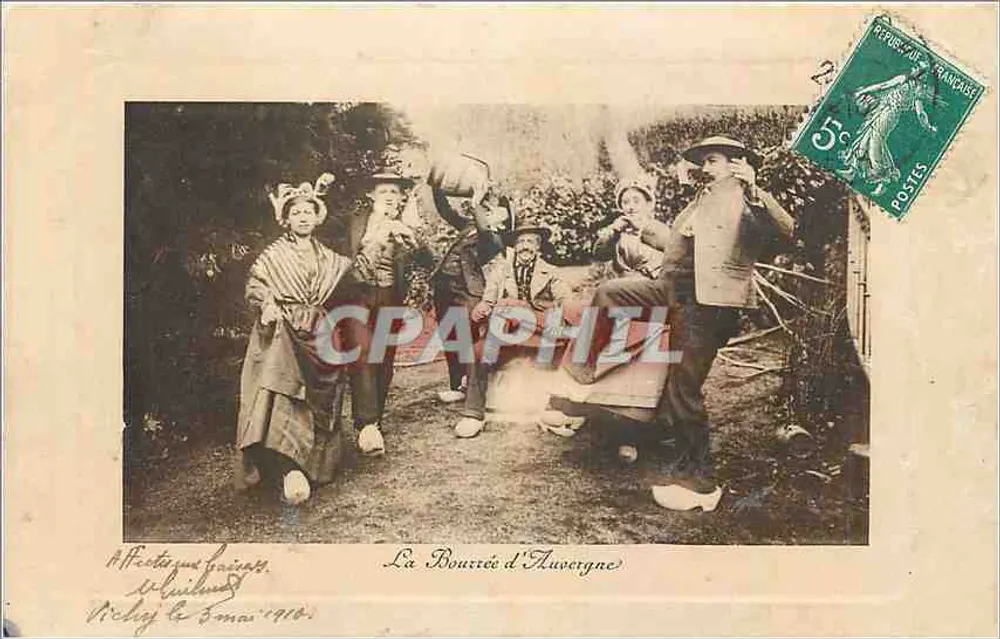 La Bouverée d'Auvergne — Afeição Guinard, Vichy, 1910 - Frente