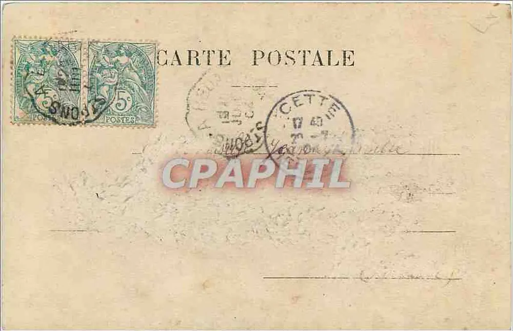Menina sorridente — diante de um grande buquê de rosas — carta postal n°281 - Verso