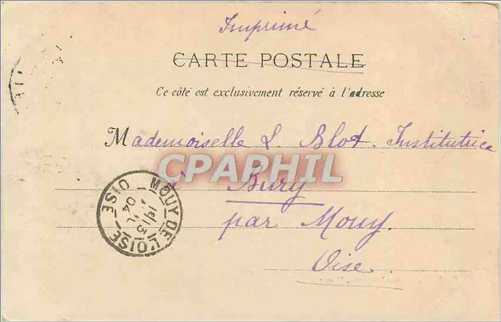 Marseille : A Estação Saint-Charles — editor V. Ch. Pome, n° 108 - Verso