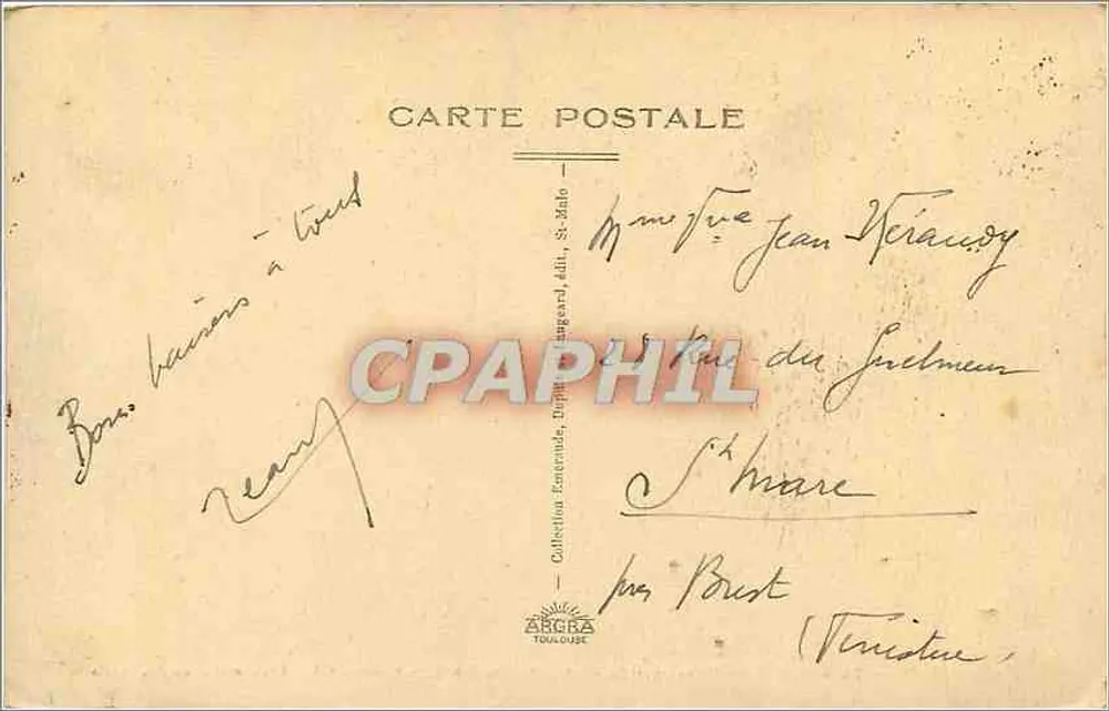 Saint-Malo — Le Grand Bé — Tombeau de Châteaubriand - Verso