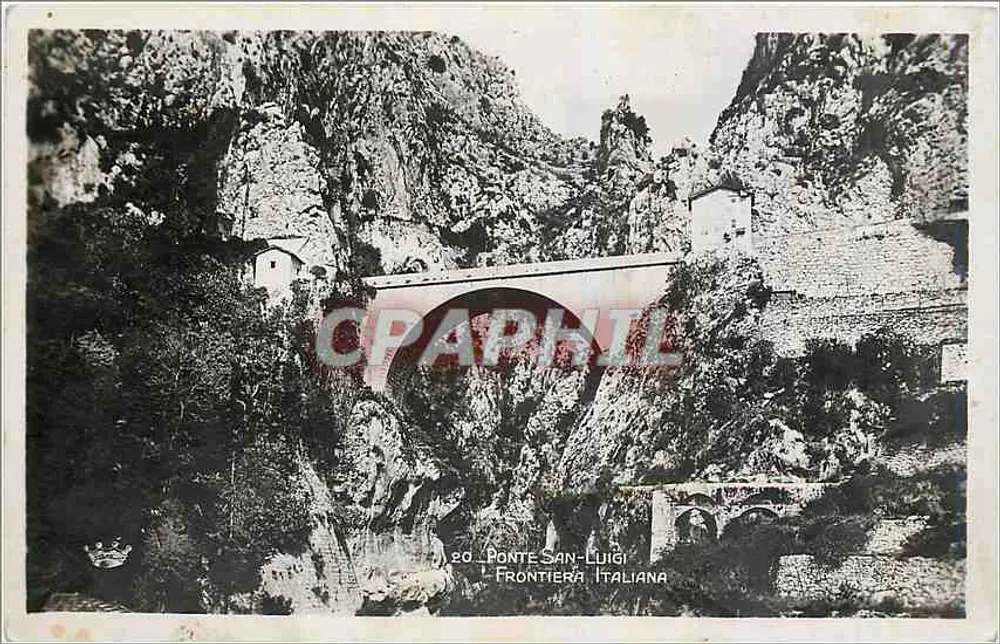 Ponte San Luigi — Italienische Grenze — Munier, Kunstverlag, Nice - Vorderseite