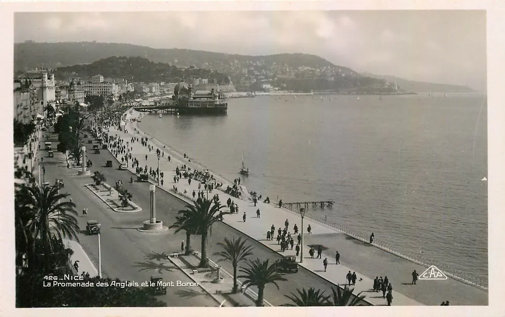 Nice - Die Promenade des Anglais und der Mont Boron — Verlag C.A.A. Nr. 486 - Vorderseite