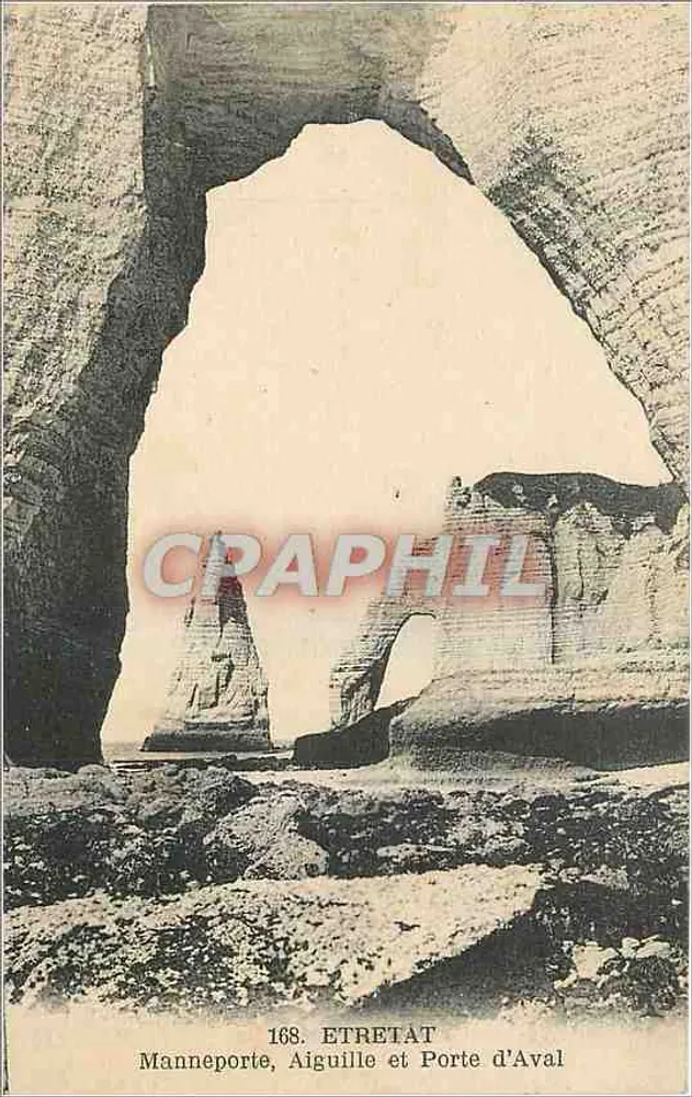 Manneporte, Aiguille e Porte d'Aval — Étretat - Frente