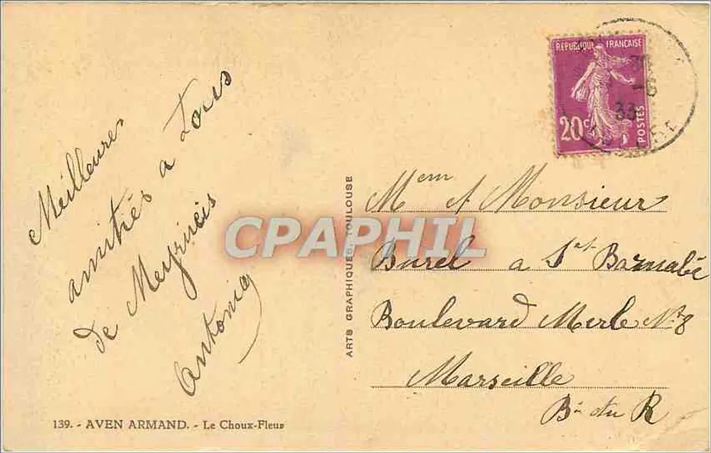 Grottes de l'Aven Armand — Aven Armand — Arts Graphique Doullouse - Verso