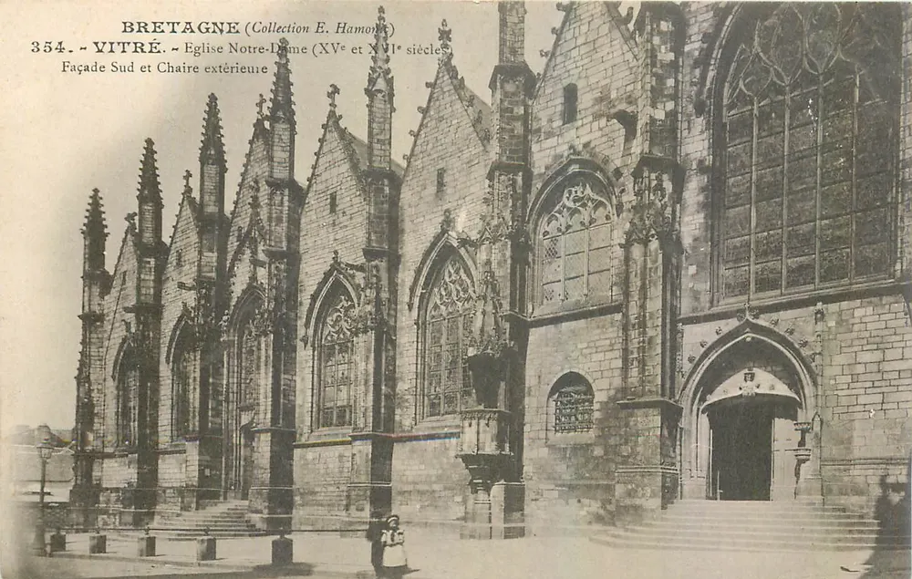 Vitré — Kirche Notre-Dame (15. und 16. Jahrhundert) — Sammlung E. Hamon, n° 354 - Vorderseite