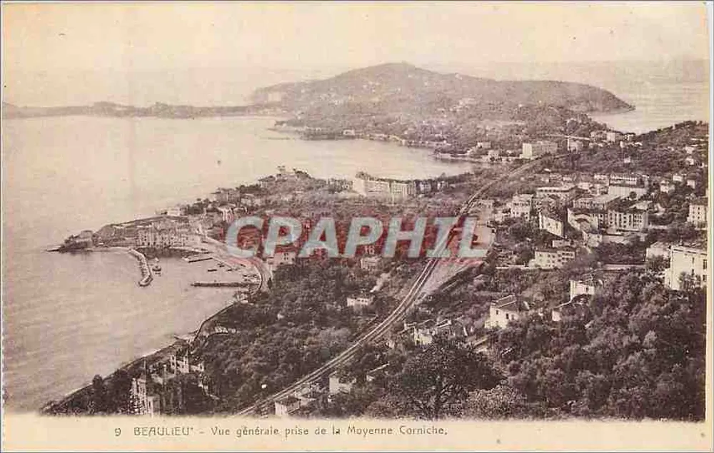 Beaulieu - General View Taken from the Middle Corniche - Front