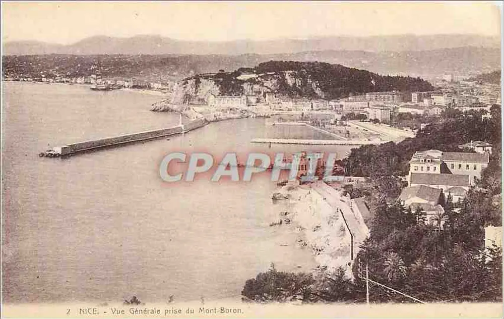 NICE - Vista general tomada desde el Mont-Boron — n°2 - Anverso