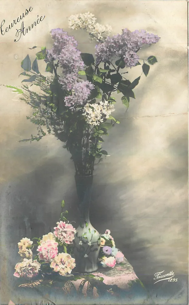 Arranjo de lilás e flores — Fauvette 1295 - Frente