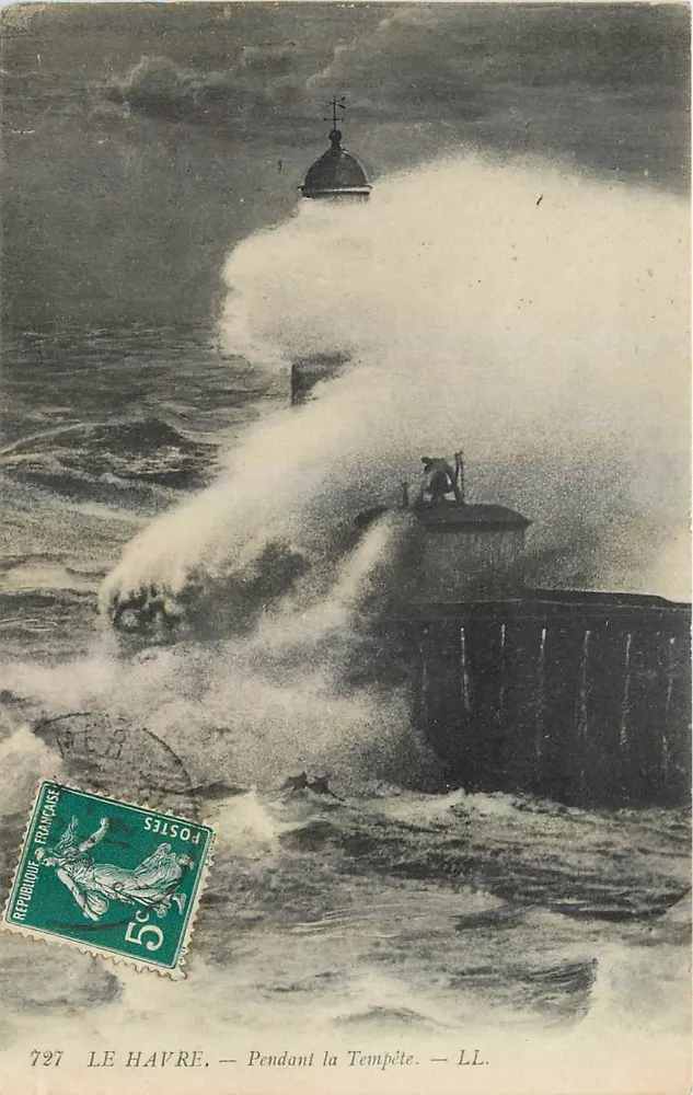 Le Havre — Durante a Tempestade — LL. — 727 - Frente