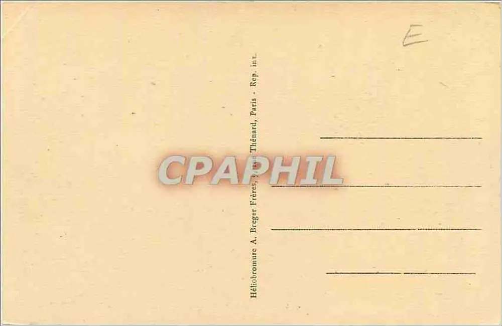 Ploumanach - O Farol e as Rochas — éd. Chevallier, n°4 - Verso