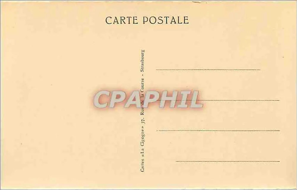 Strasbourg - Orangerie - La « Gaenseliesel » - L'Alsacienne à l'oise - Verso