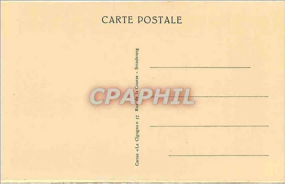 Estrasburgo — O Ponte do Caminho de Ferro — editor « La Cigogne » n° 666 - Verso