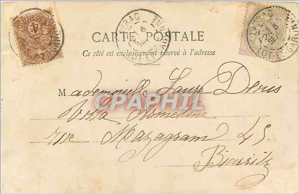 A Pequena Mendiga — Piedade, ricos passantes, vejam nossa miséria — Fototype A. BENEDET & Cie, NANCY - Verso
