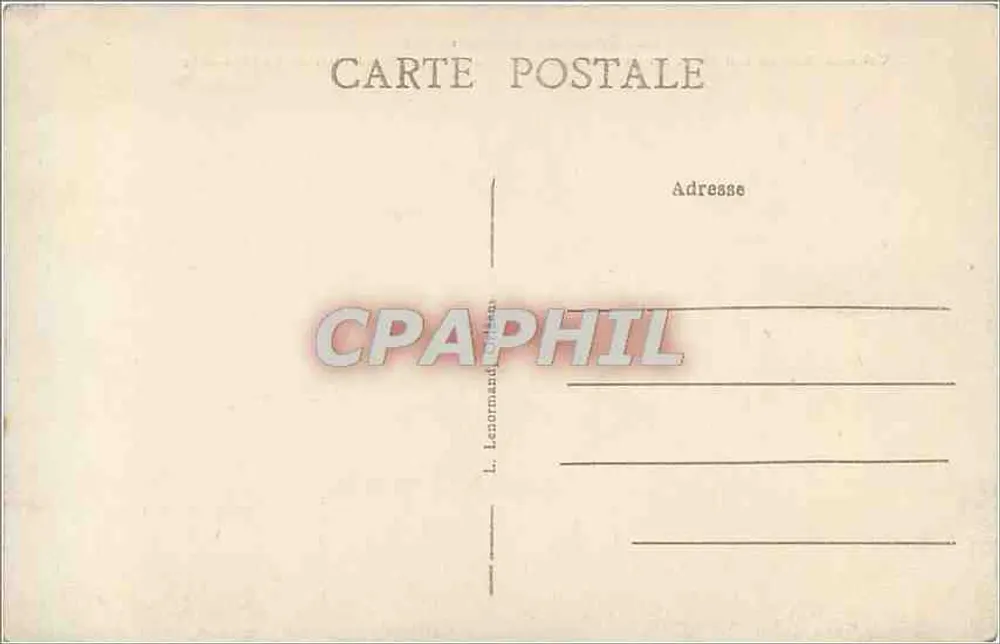 Orléans — O Hotel de Ville — editor L. Lenormand, n° 143 - Verso