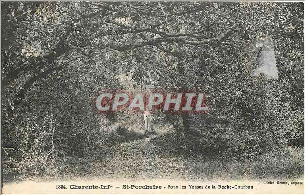 St-Porchaire — Unter den Eichen von la Roche-Courbon — Miché Braun, Depesche - Vorderseite